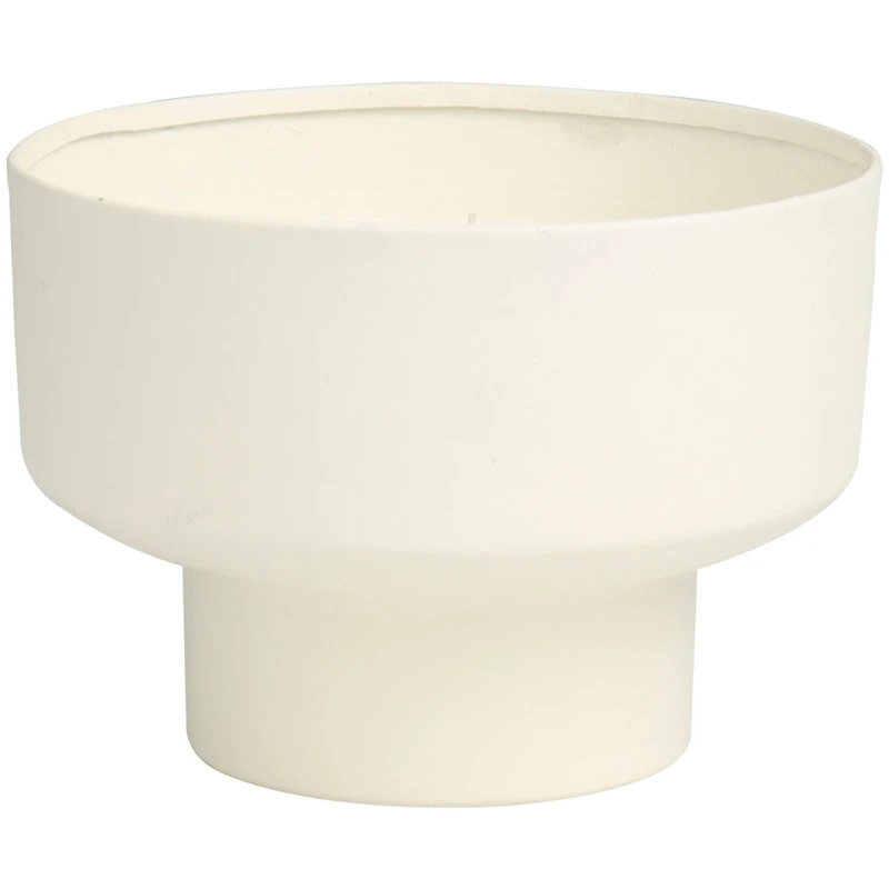 White Wax Cozy Cashmere Scented Candle with Elevated Matte White Container