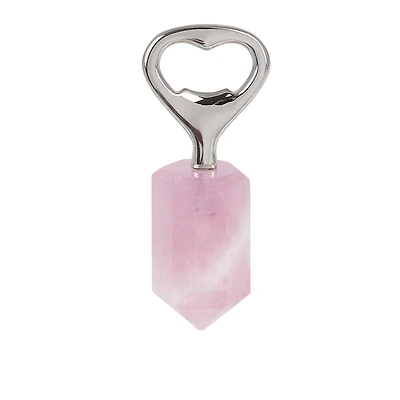 Bottle Opener with Rose Quartz