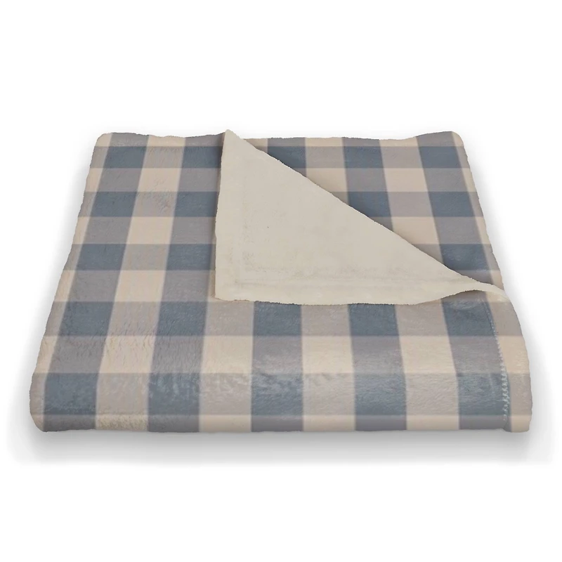 Plaid Coral Fleece Blanket