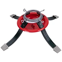 Metal Tree Stand for Live Christmas Trees - 22" - Red and Green
