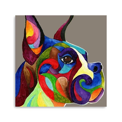 Boxer Canvas Giclee
