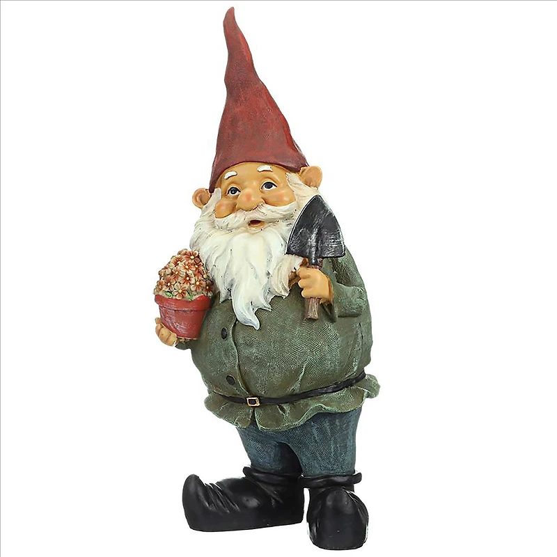 Design Toscano 17" Dagobert with Gifts Garden Gnome Statue