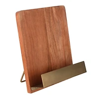 10" Natural & Gold Recipe Card Holder by Ashland®