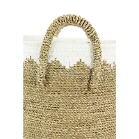 Brown Sea Grass Natural Storage Basket Set