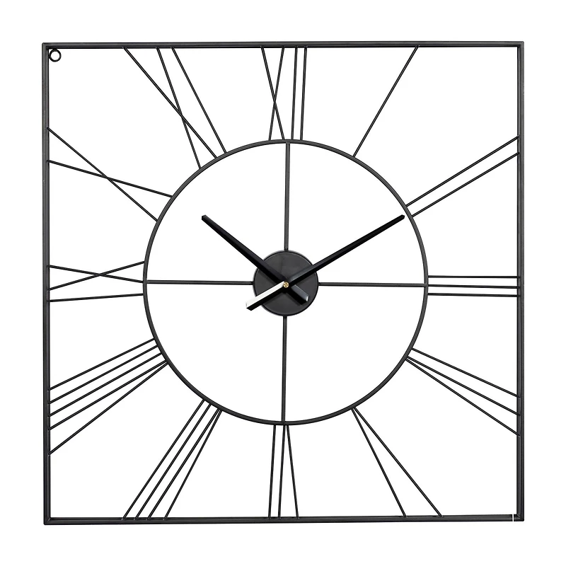 CosmoLiving by Cosmopolitan 24" Metal Square Wall Clock