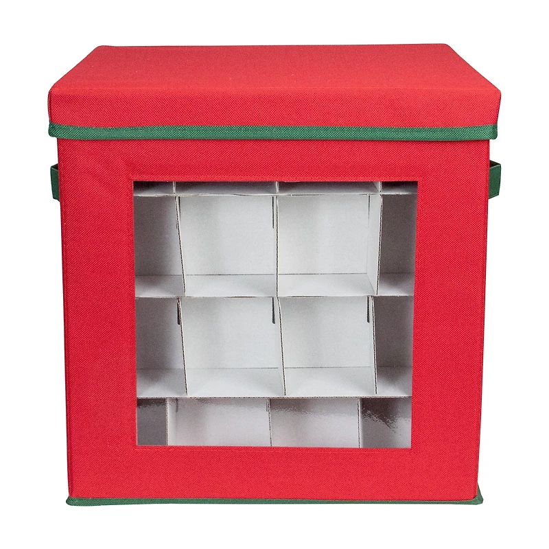 12" Red Christmas Ornament Storage Bag