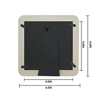 Just Jane 5" x 5" Blue Velvet with Gold Heart Tabletop Frame by Studio Décor®