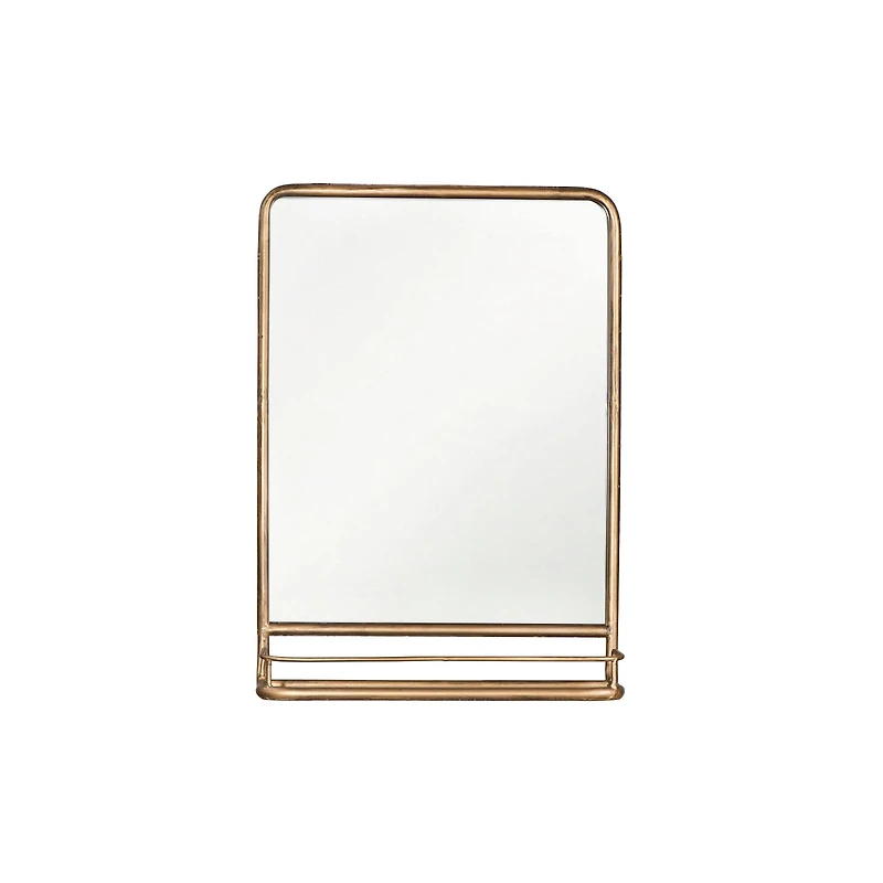 Hello Honey® Brass Mirror With Shelf