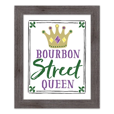 Bourbon Street Queen Western Gray Framed Print