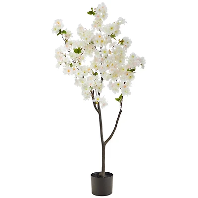 4ft. Potted White Cherry Blossom Artificial Tree