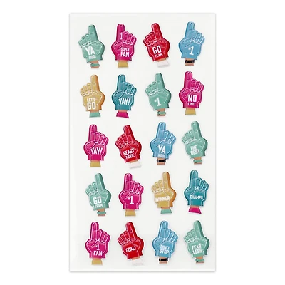 Number 1 Sports Hand Dimensional Stickers by Recollections™