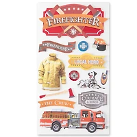 Firefighter Dimensional Stickers by Recollections™