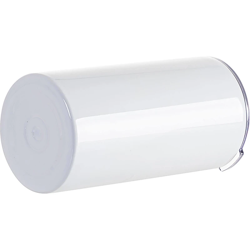 Craft Express 20oz. White Stainless Steel Mug with Slide Lid, 4ct.