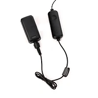 24" Feel Real® Snowy Sheffield Spruce Porch Bush in Silver Brushed Plastic Urn