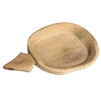 Hello Honey® 18" Natural Rustic Reclaimed Wood Bowl with Handles