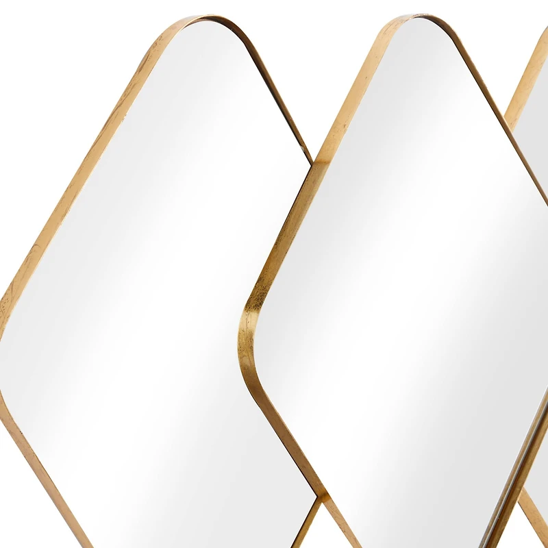 CosmoLiving by Cosmopolitan Gold Metal Contemporary Wall Mirror, 43" x 43" x 3"