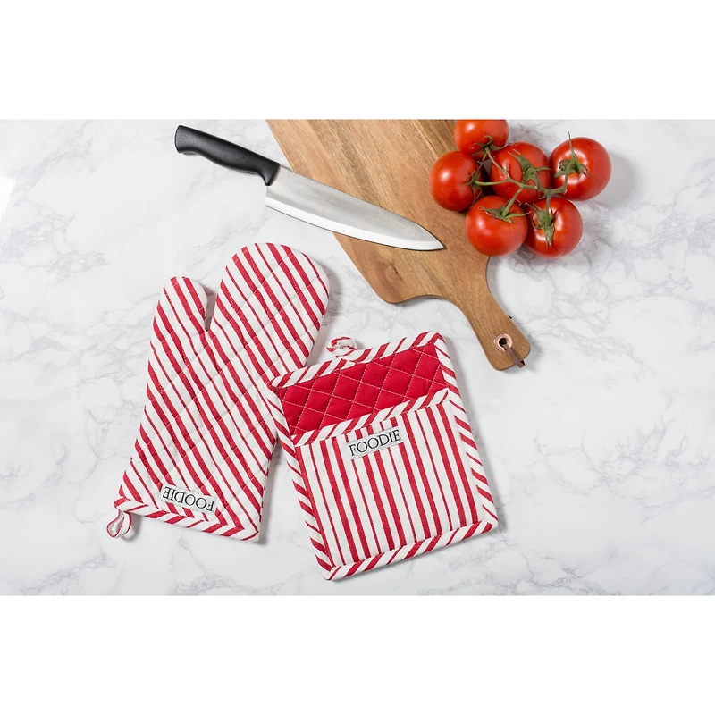 Tomato Foodie Gourmet Chef Potholder Set
