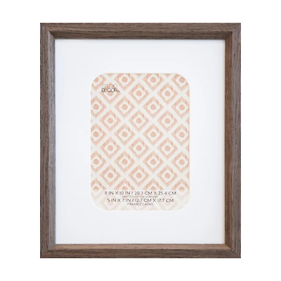 6 Pack: Dark Brown 5" x 7" Frame with Mat, Neutral Basic by Studio Décor®