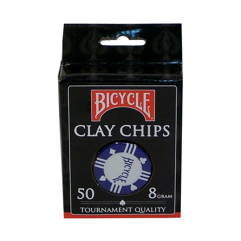 Bicycle Clay Poker Chips, 50ct.