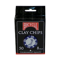 Bicycle Clay Poker Chips, 50ct.