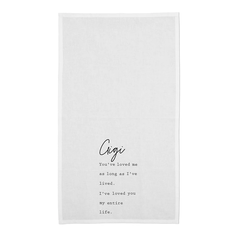 Gigi I've Loved You My Entire Life Cotton Twill Tea Towel Set