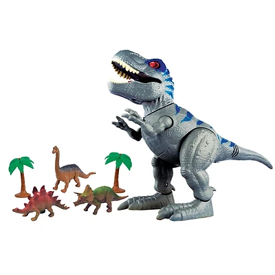 Red Box Toy Light & Sounds Pre-Historic Times: Dinosaur Playset with Walking T-REX