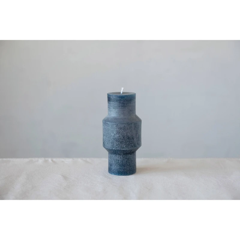 Hello Honey® 3" x 6" Marine Unscented Totem Pillar Candle