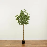 7ft. Potted Artificial Eucalyptus Tree