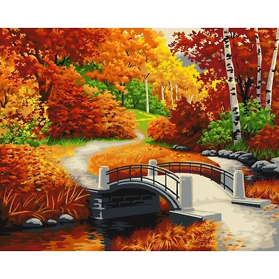Crafting Spark Golden Autumn Painting by Numbers Kit