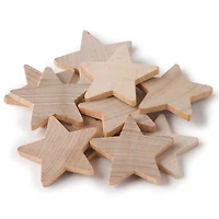 6 Packs: 10 ct. (60 total) 1.5" Birchwood Stars by Make Market®