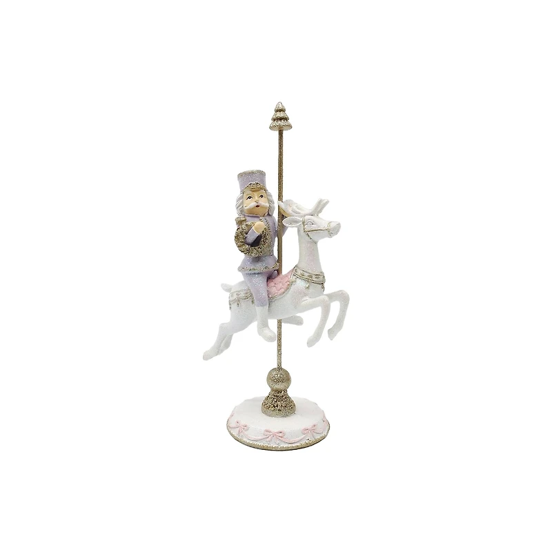 12" Lavender & Gold Carousel Soldier Tabletop Décor by Ashland®
