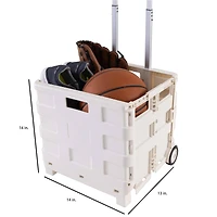 Simplify Tote & Go White Collapsible Utility Cart