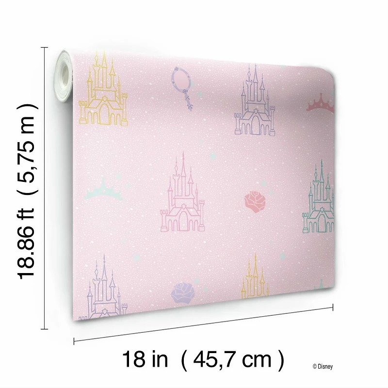 RoomMates Disney® Princess Castle Peel & Stick Wallpaper