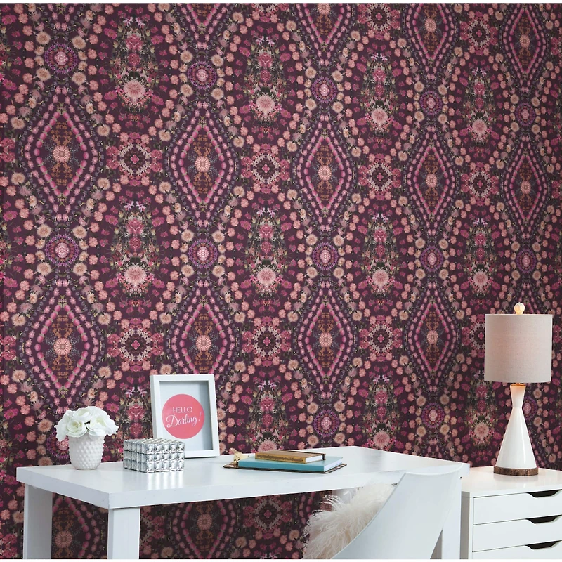 RoomMates Mr. Kate Dried Flower Kaleidoscope Peel & Stick Wallpaper
