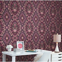 RoomMates Mr. Kate Dried Flower Kaleidoscope Peel & Stick Wallpaper