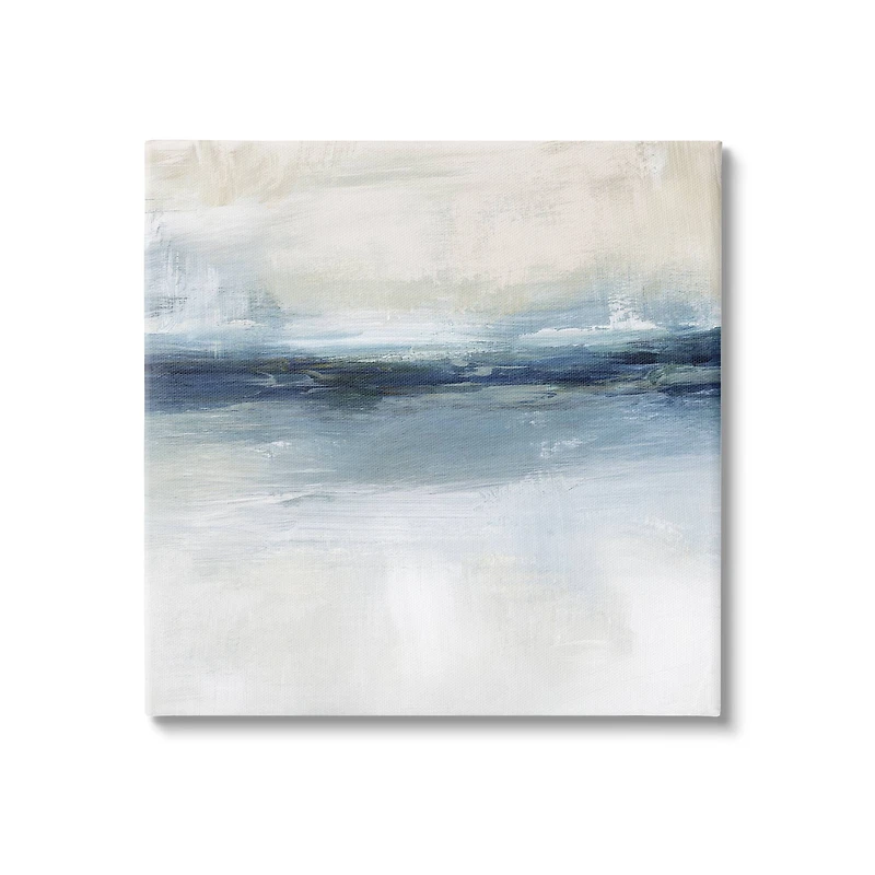 Stupell Industries Timeless Nautical Gloomy Sea Horizon Line Canvas Wall Art