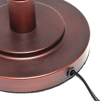 Lalia Home 25" Red Bronze Rustic Caged Shade Table Lamp