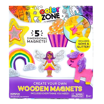 Color Zone® Paint Your Own Wooden Magnets