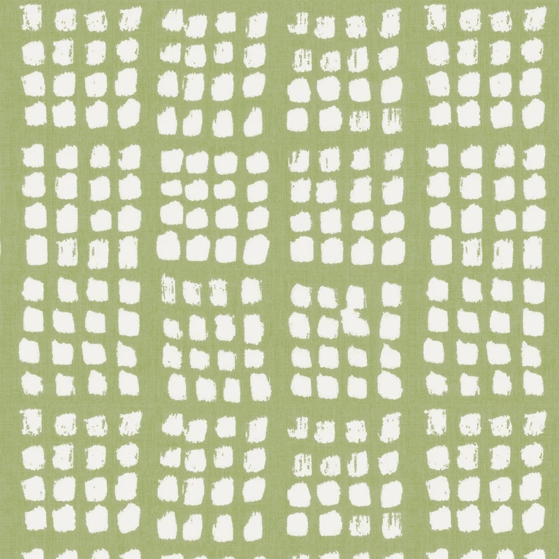 Pkl Studio Sage Grid Cotton Home Décor Fabric