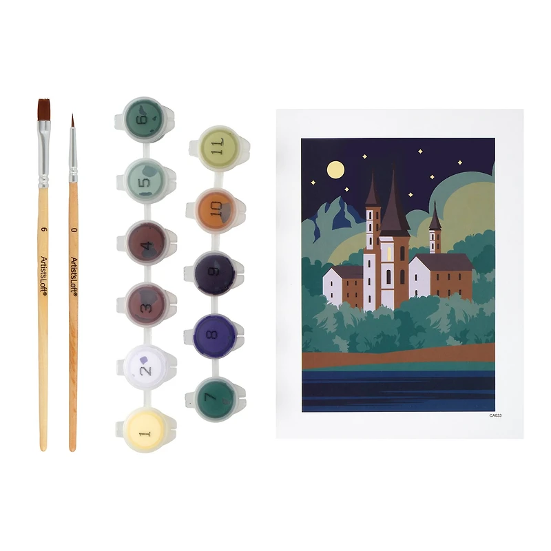 Castle Paint-by-Number Framed Mini Kit by Artist's Loft®