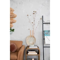 Hello Honey® 12" Ivory Modern Sculptural Double Taper Candle Holder