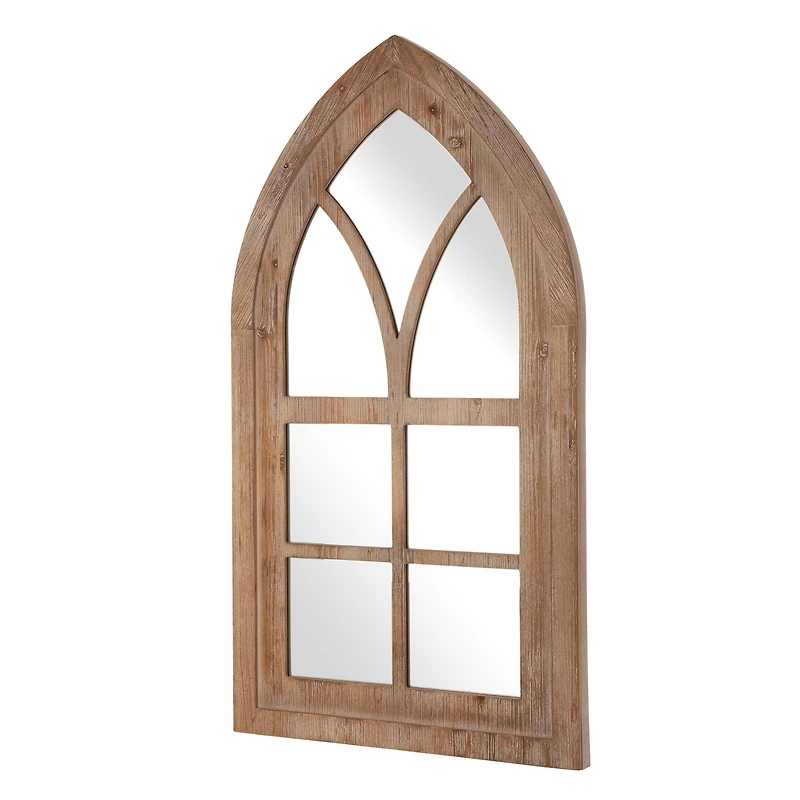Glitzhome® 40" Gothic Window Frame Wall Mirror