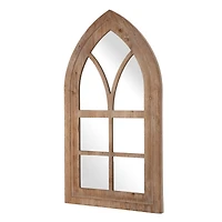 Glitzhome® 40" Gothic Window Frame Wall Mirror