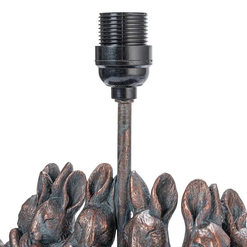 Hello Honey® 13" Rabbit Table Lamp with Rectangle Linen Shade