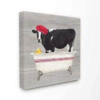 Stupell Industries Bath Time for Cows at Tub Wall Accent