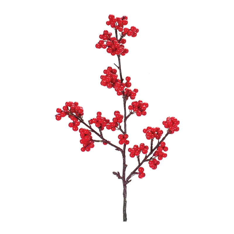 23" Red Berry Twig Sprays, 6ct.