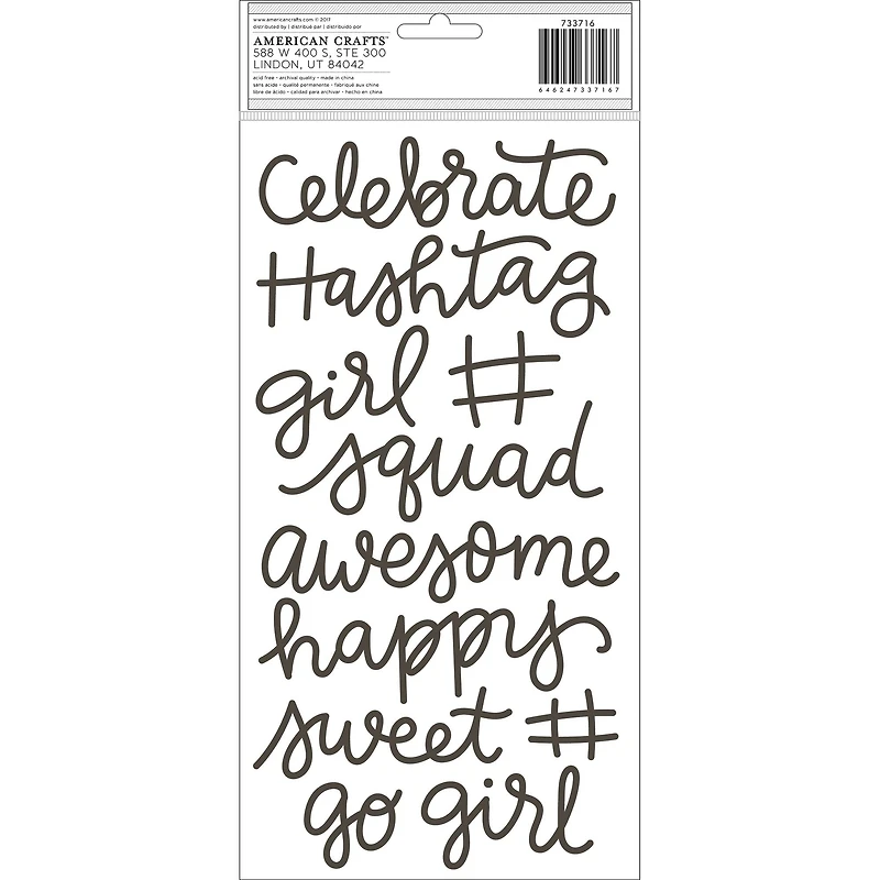 Thickers™ Girl Squad Foam Stickers