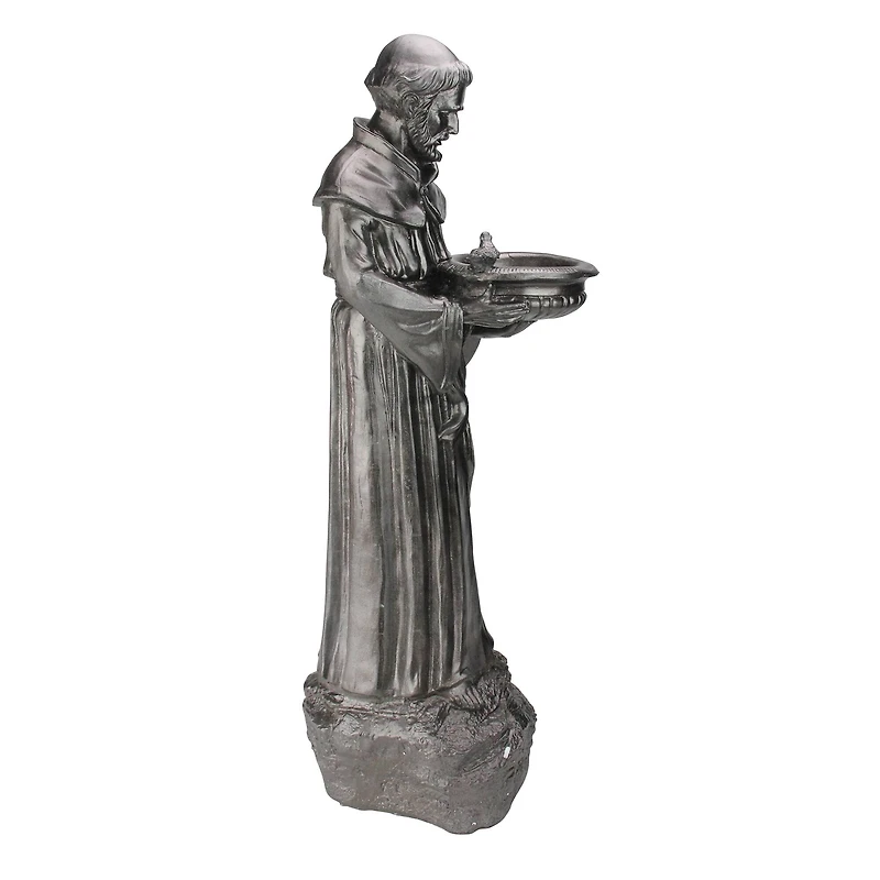 24" St. Francis of Assisi Bird Feeder Garden Statue