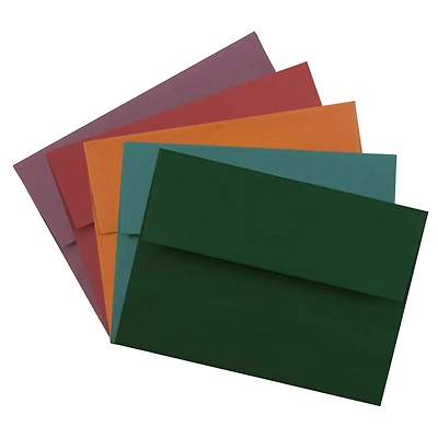JAM Paper 4.75" x 6.5" Assorted Colors Premium Invitation Envelopes, 125ct.