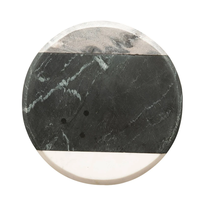 Hello Honey® 10" Gray, Black & White Marble Cheese & Cutting Board